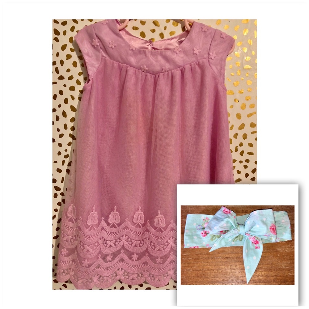 Cat & Jack Toddler Dress and headwrap.